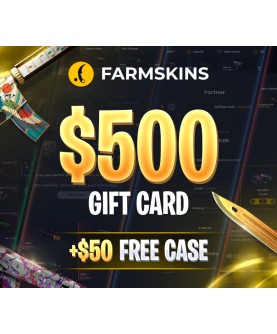 Farmskins $500 Wallet Card + FREE CASE Key GLOBAL